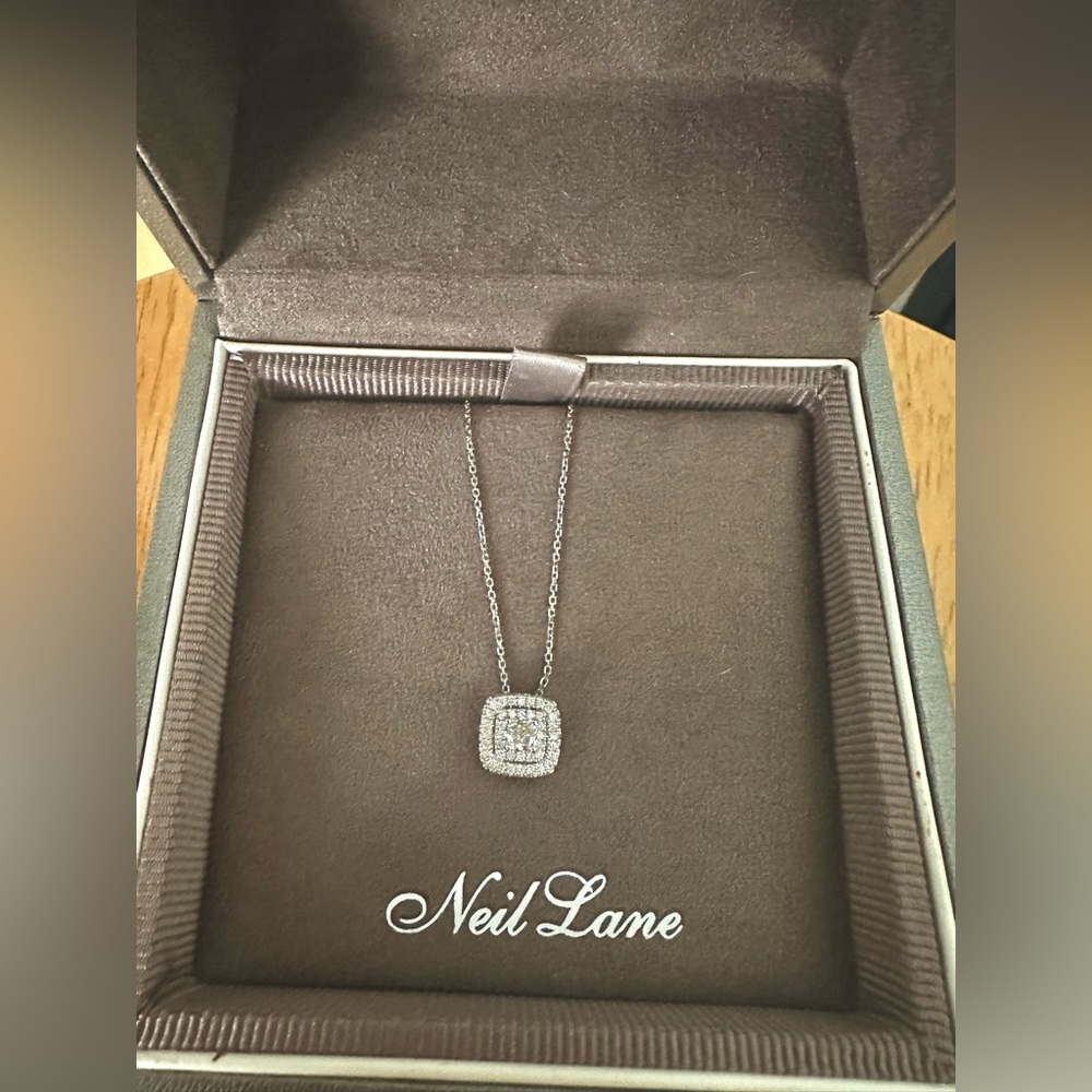 Neil Lane 1.00 CTW Diamond Double Halo Necklace